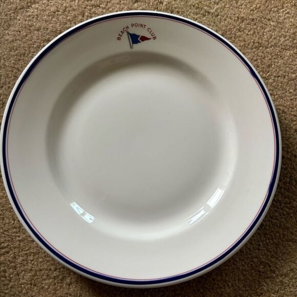 Jackson China Beach Point Club 9.5” Restaurant Ware Dinner Plate - Picture 1 of 7